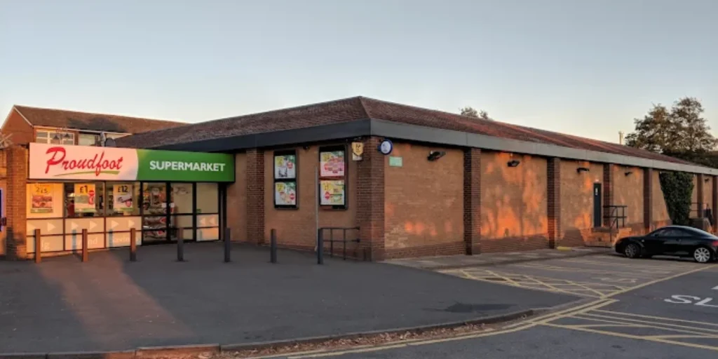 An exterior view of the Proudfoot supermarket in Eastfield, Scarborough